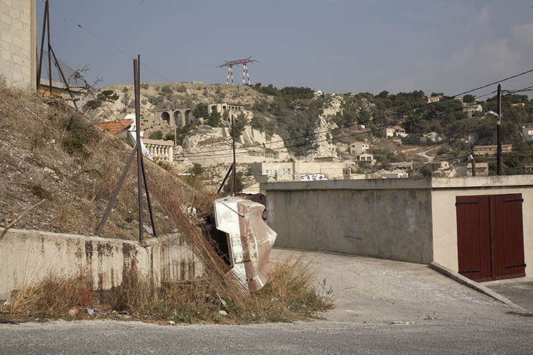 Paysage vers la Cité Penarroya. (Les Riaux, montée des Usines, Riaux D 151).