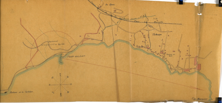 Rio Tinto Estaque 1885-1888. Jetée de la Lave. Carte générale à l'échelle du 1/5000e du 22 janvier 1885.