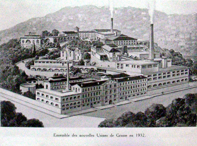 Ensemble des nouvelles usines de Grasse en 1932.