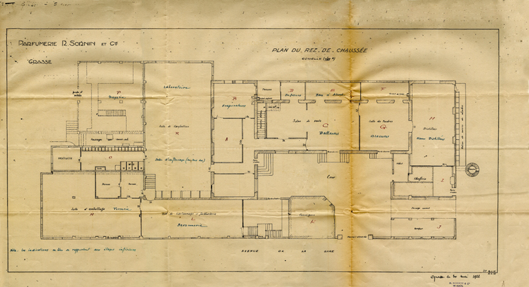 Plan de rez-de-chaussée.
