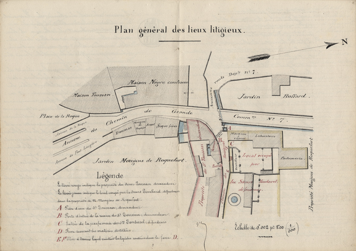 Plan général des lieux litigieux.