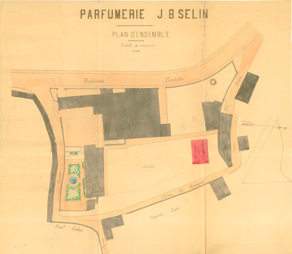 Parfumerie J. B. Selin Plan d'ensemble.