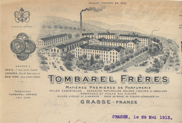 Tombarel Frères Matières premières de parfumerie.