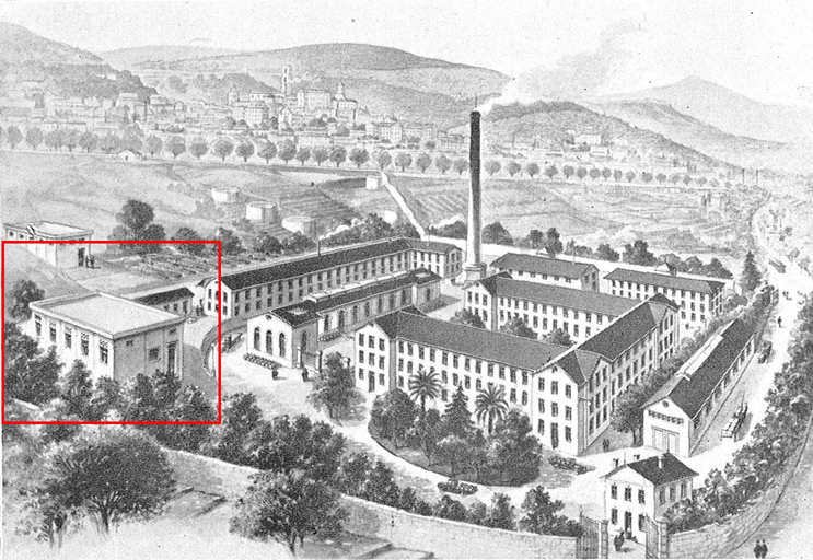 Usine Tombarel, construction du laboratoire.