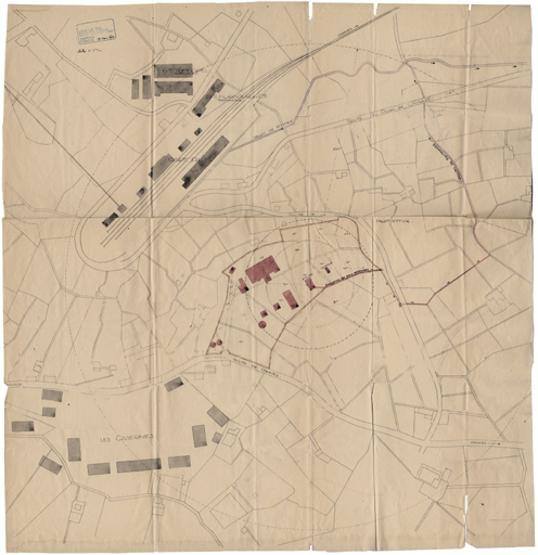 Plan de masse de l'usine Robertet.