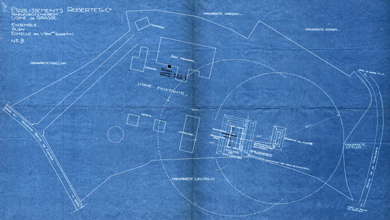 Etablissement Robertet & Cie Usine de Grasse Ensemble Plan.