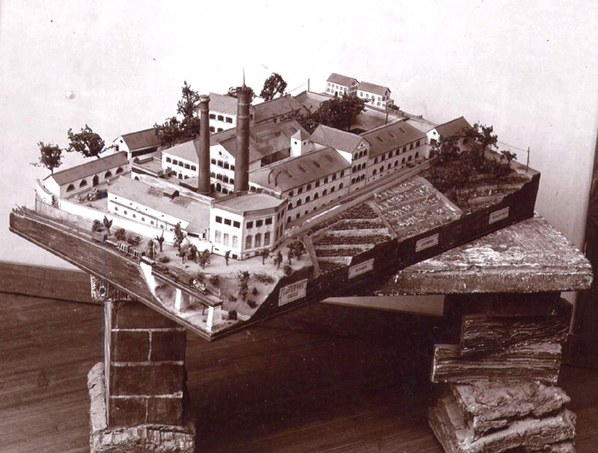 Maquette d'une partie de l'usine Lautier.