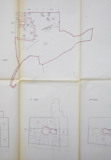 Propriété SCI Chateau Fallet. Plan masse. [Plan du ] 1er étage.