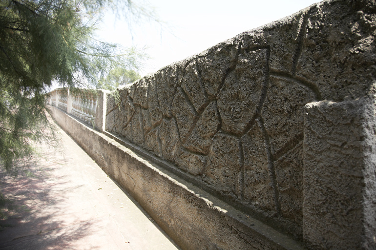 Jardin : balustrade.
