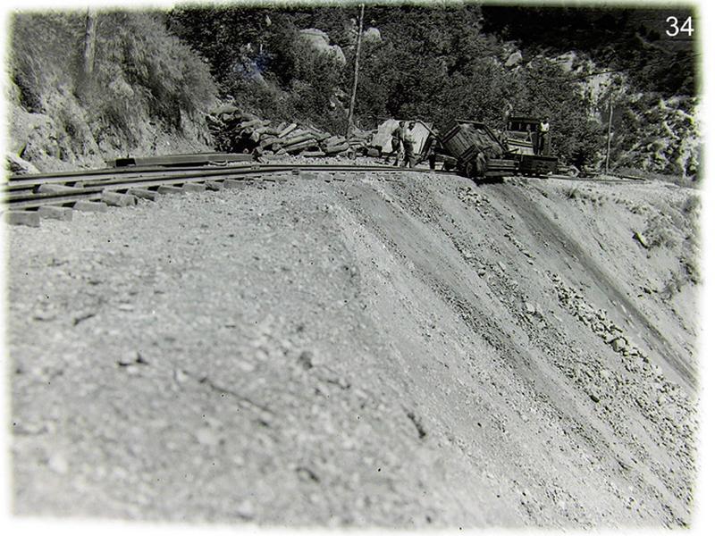 Les voies ferrées du chantier.