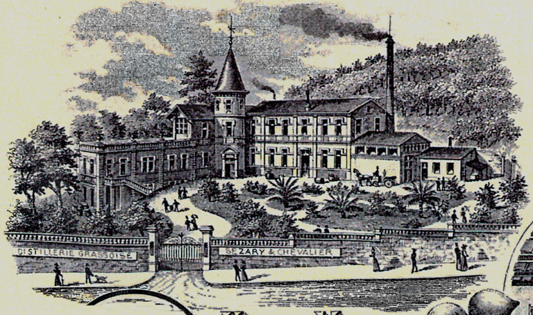 Distillerie grassoise, Sézary et Chevalier.