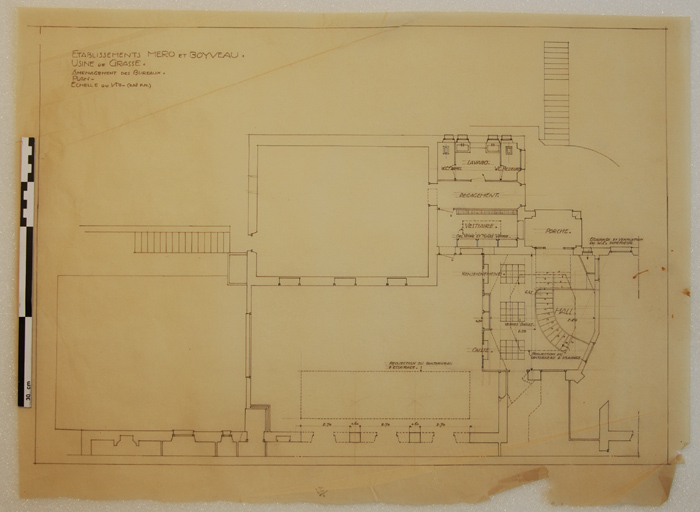 Etablissements Méro et Boyveau. Usine de Grasse. Aménagement des Bureaux.
