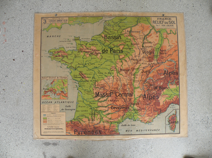 France, relief du sol [parlante].