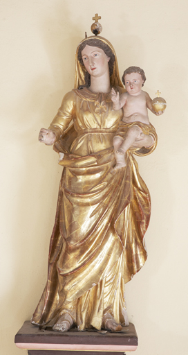 Statue (petite nature) : Vierge à l'Enfant
