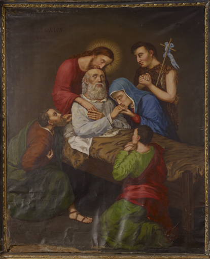 Tableau d'autel : La mort de saint Joseph