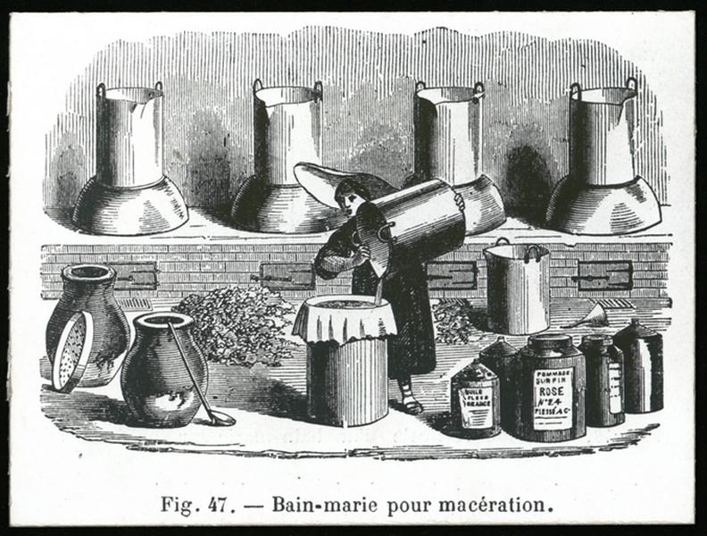 Bain-marie pour macération.