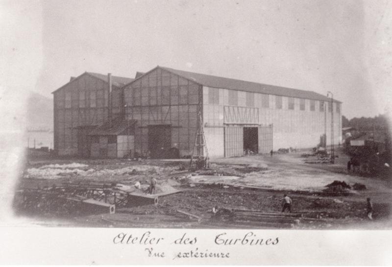 Atelier des turbines. Vue extérieure.