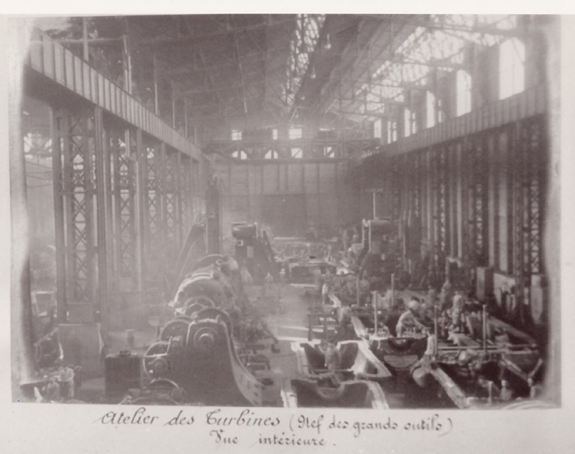 Atelier des turbines (Nef des grands outils) - Vue intérieure.