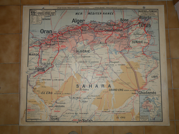 Carte n°11bis : Algérie et Tunisie.