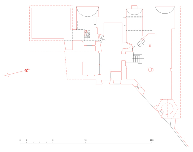 Plan de l'étage de soubassement.