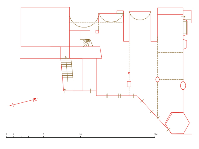 Plan du rez-de-chaussée.