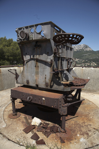 Batterie haute ou cavalier, détail de la carcasse du calculateur de tir PCCA modèle 30 de 1933.