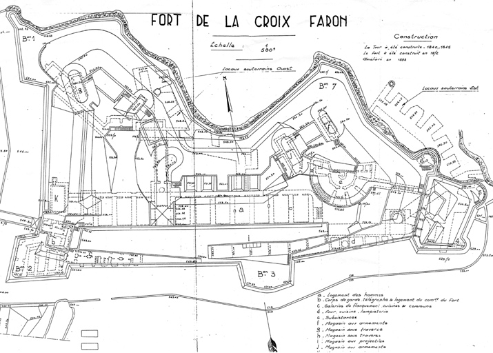 Fort de la Croix Faron. vers 1900.