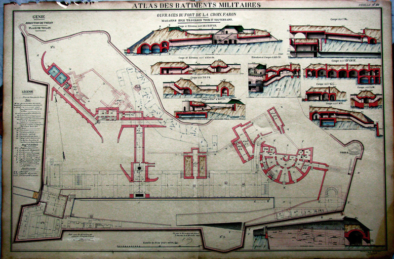 Ouvrages du fort de la Croix Faron. 1880.