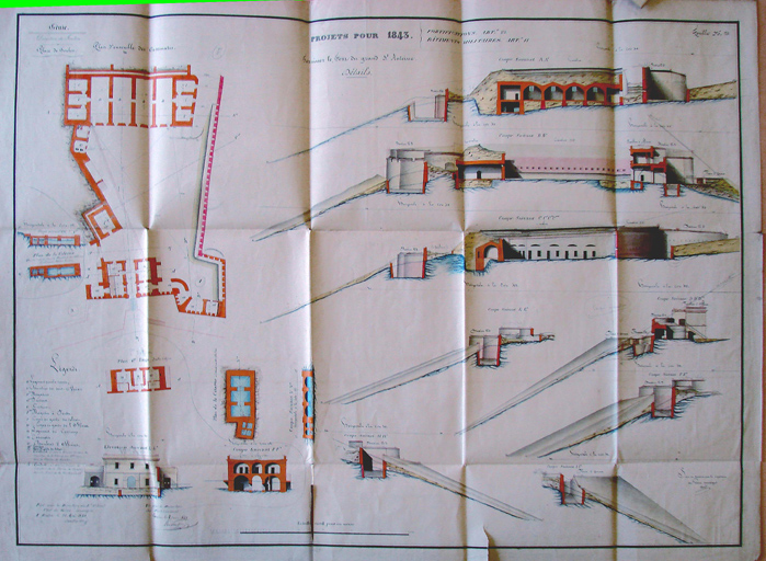 [Fort du Grand-Saint-Antoine] Projets pour 1843;