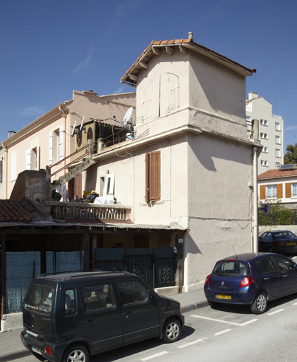 Maison AD 279. Façades arrière et latérale. Batterie orientale (la). Berthie-Albrecht (boulevard) ; Henri-Frenay (avenue). 2007 AD 279.