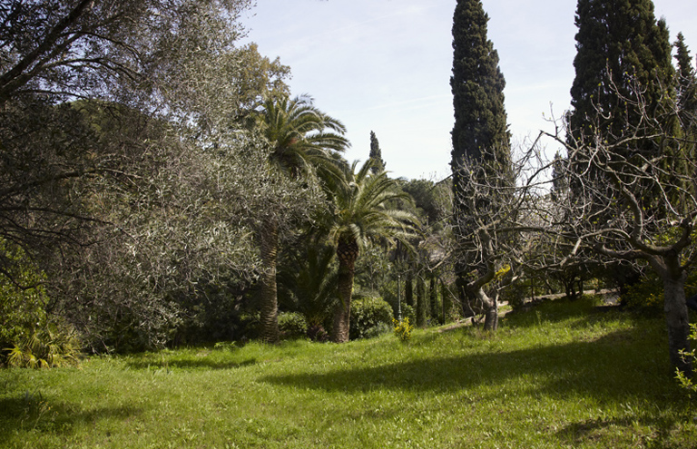 Vue de la partie nord du jardin.