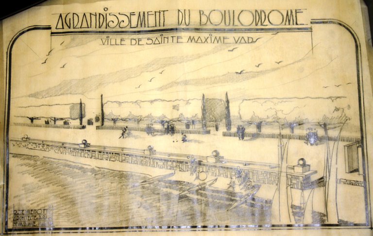Agrandissement du boulodrome. Ville de Sainte-Maxime. Var.