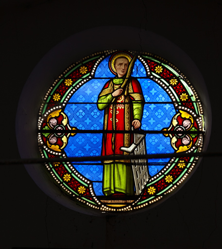 Vue générale de la verrière de saint Laurent.