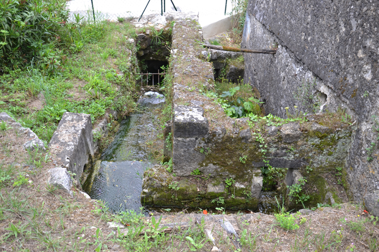 Canal d'amenée de l'eau sur le site.