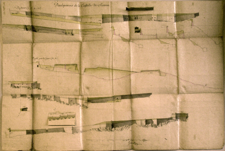 Dévelopemens de la citadelle de Sisteron.