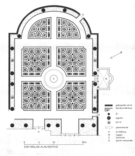 Plan restitué de l'état réalisé.