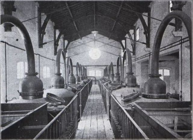 parfumerie (distillerie de fleurs de bigarradier) de la coopérative Nerolium - Distilloir de la Coopérative des Producteurs de fleurs d'oranger à Vallauris.