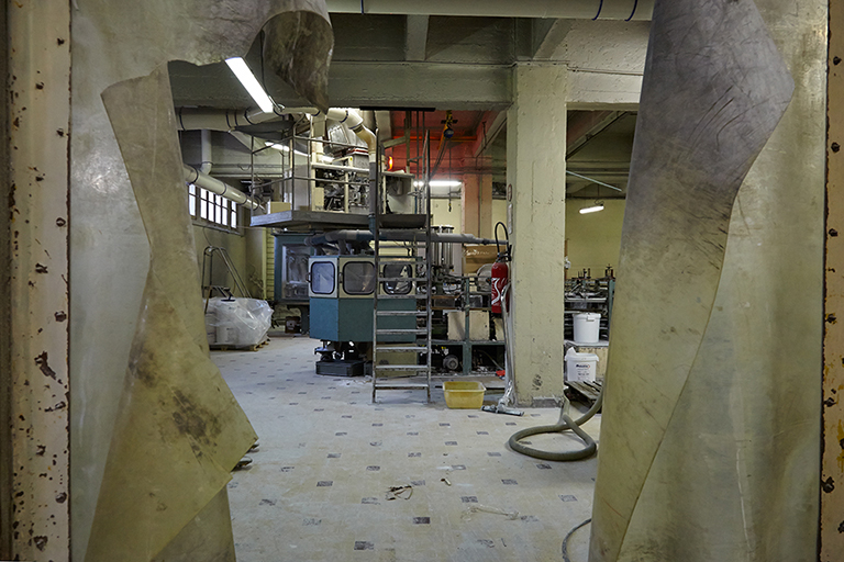 Chaîne de production des lessives en poudre.