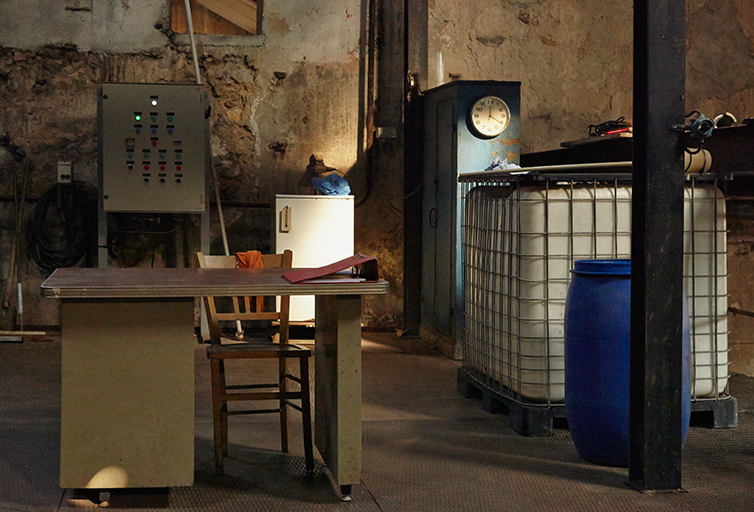 Bâtiment des chaudrons : le bureau de la mezzanine.