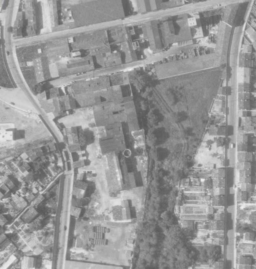 Détail orthophotographique de l'usine en 1957.