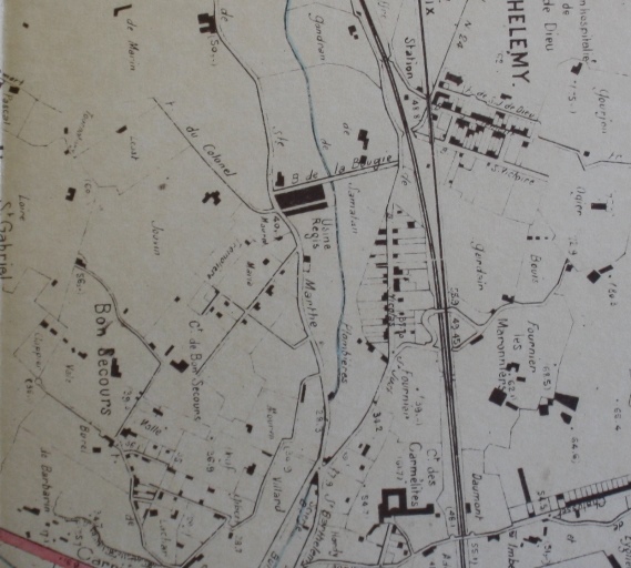Ville de Marseille. Etudes et travaux neufs. Boulevards extérieurs  (2e partie) entre les chemins vicinaux n°3 de St Joseph et n°4 de Ste Marthe. Plan général.