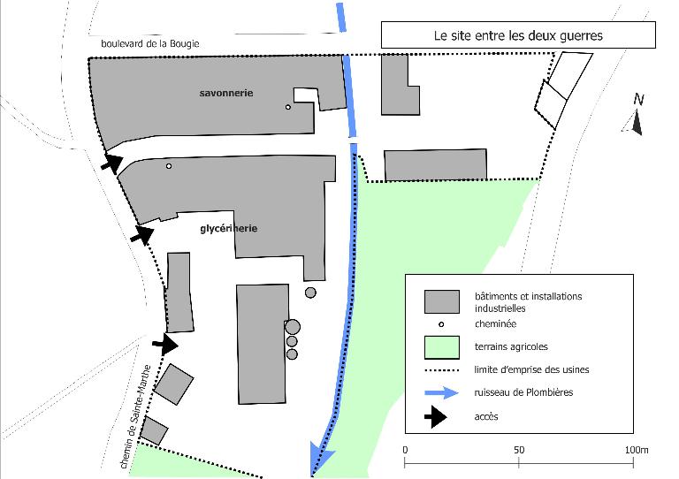 Le site entre les deux guerres