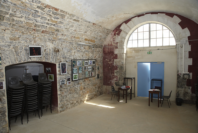 intérieur d'une des casemates, coté revers de la façade.