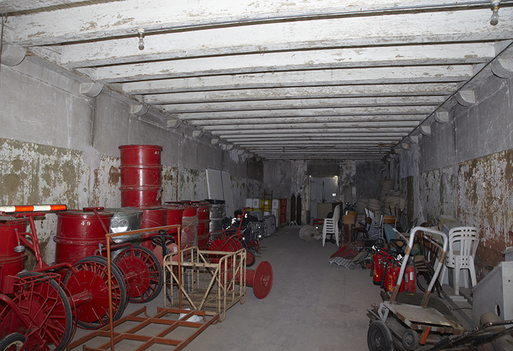 Rez-de-chaussée sous plancher d'entresol d'une des casemates du casernement Malbousquet.