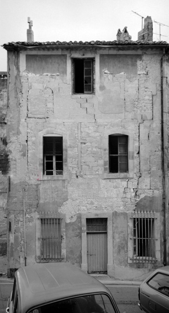 Vue générale de la façade antérieure (photomontage à partir de photographies de 1986).