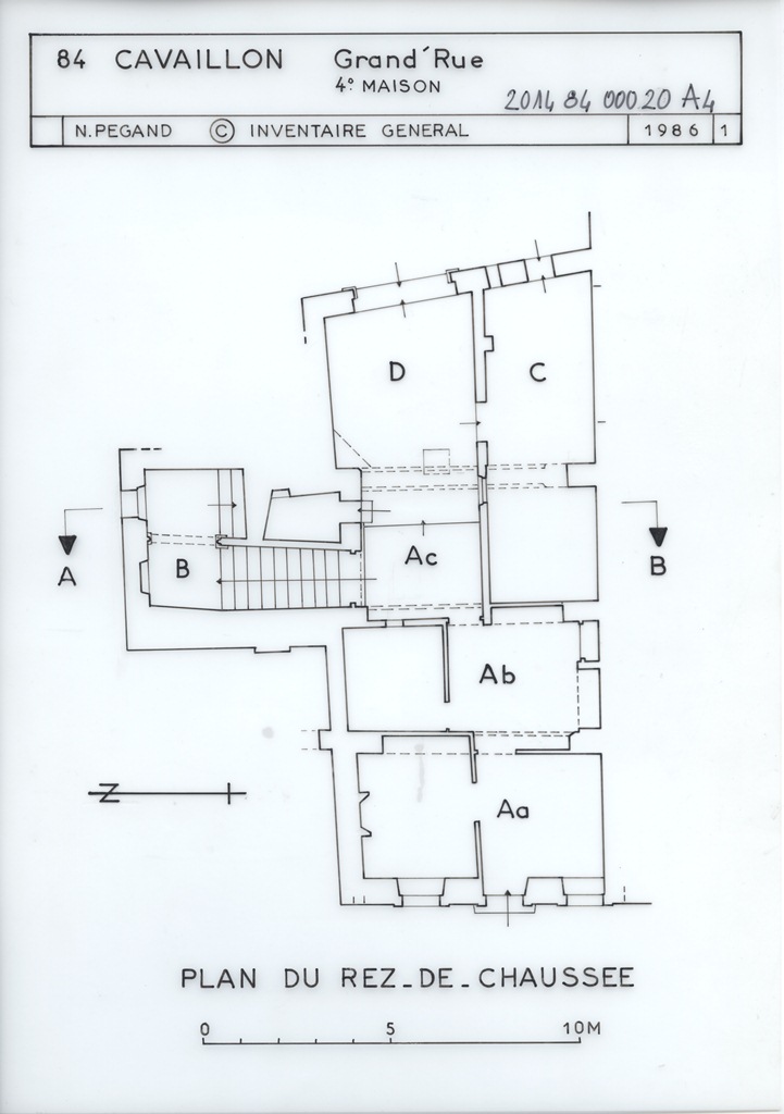 Plan du rez-de-chaussée.