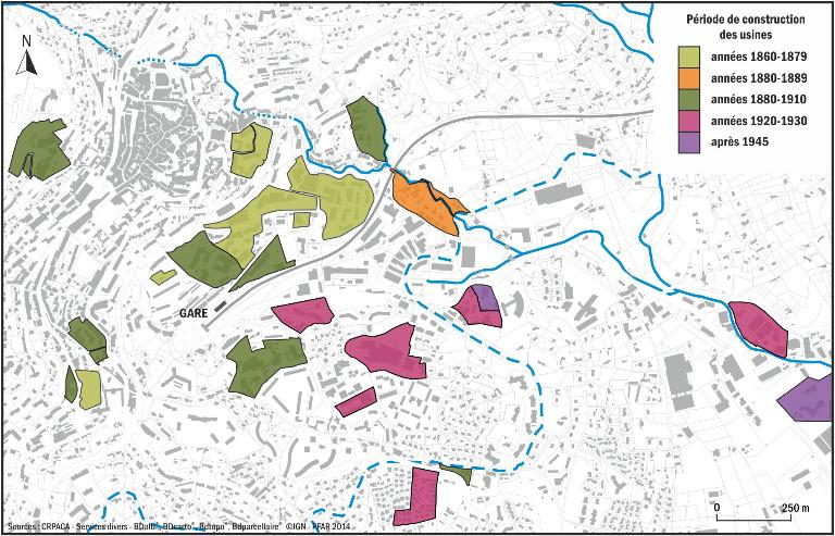 Localisation des usines à parfums