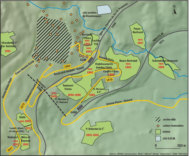 Développement urbain et industriel de Grasse (fin du XIXe s. - début du XXe s.)