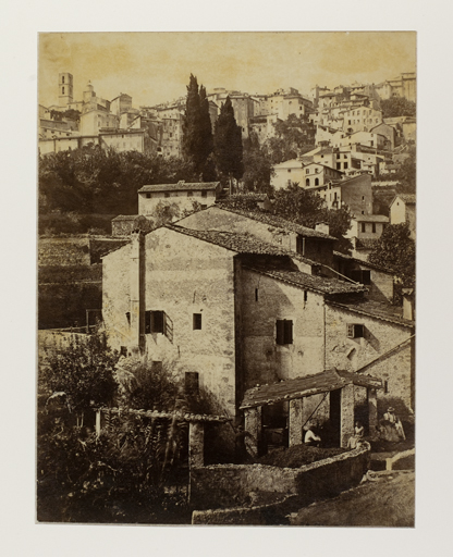 [Vue du quartier des moulins de Grasse, vers 1860]
