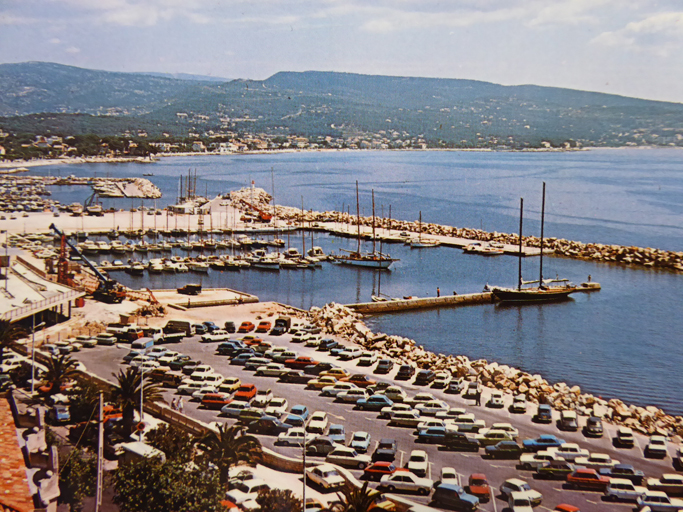 Le port de plaisance lors de sa construction, vers 1968.